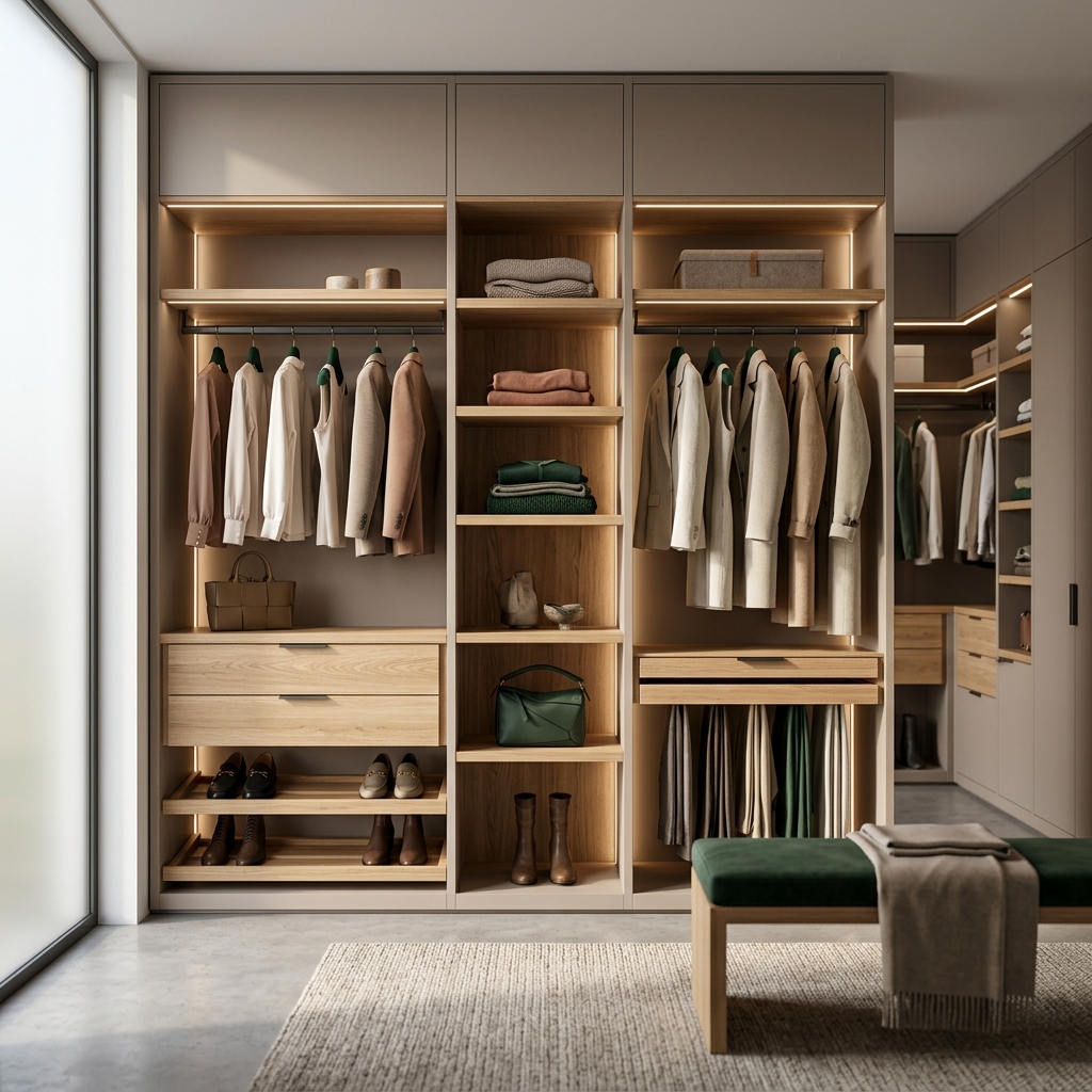 Гардеробная Open Space из ЛДСП