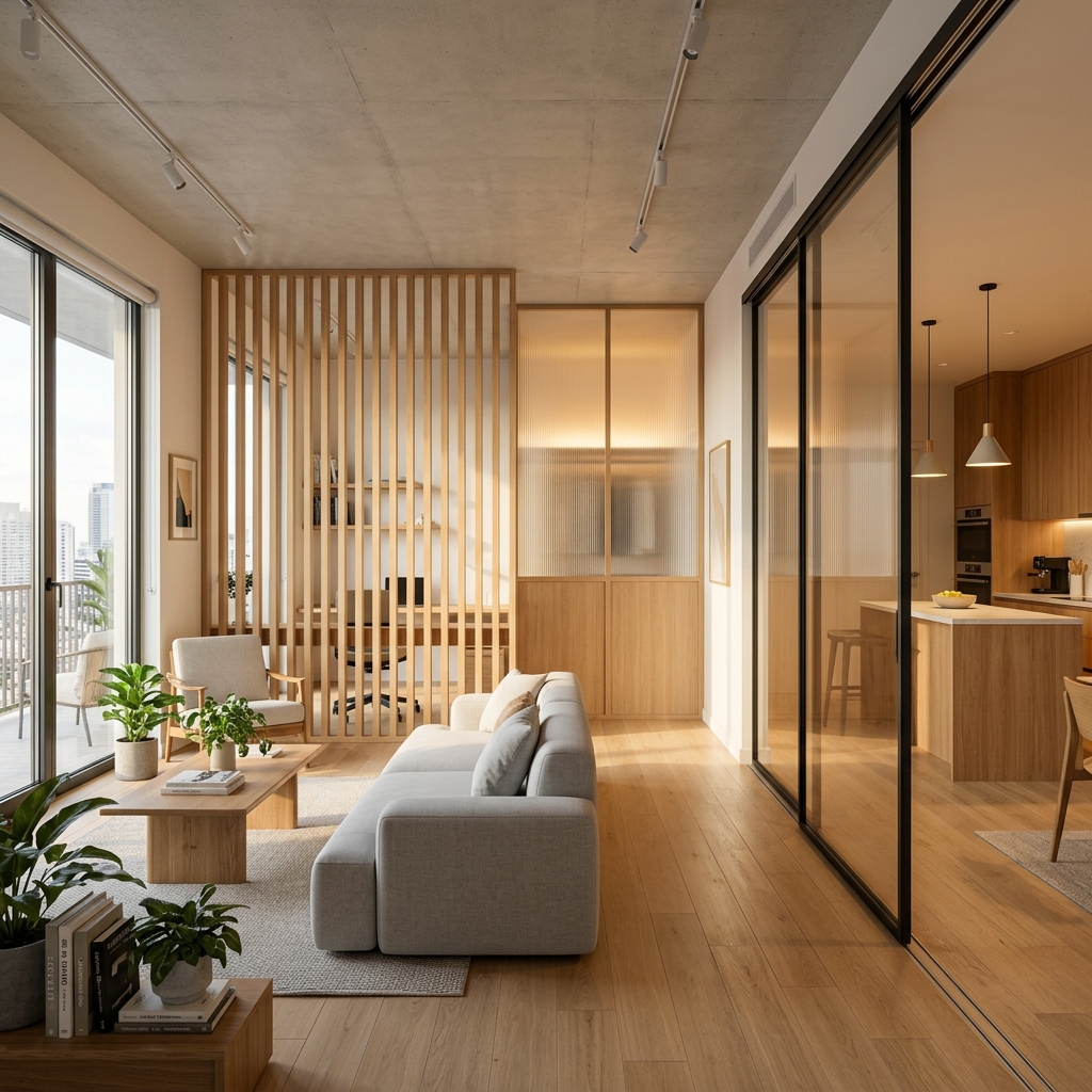 Перегородки для зонирования в новостройках: стекло, рейки, комбинированные системы — что выбрать для света и приватности