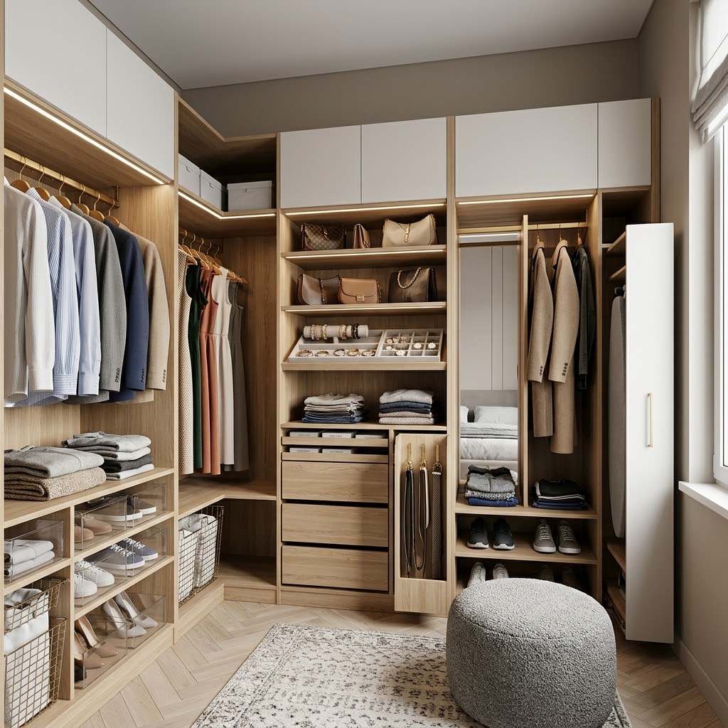 Гардеробная вместо шкафа: как спланировать хранение под ваш образ жизни (и не потерять полезные сантиметры)